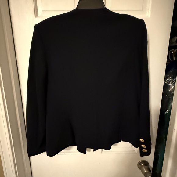 Vintage Herbert Grossman Navy with gold buttons size 10 - Picture 7 of 9